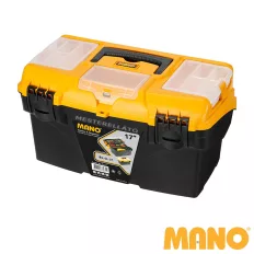   MANO BL.O-17 konzoltálcás szerszámosláda (műanyag), 434x250x238 mm