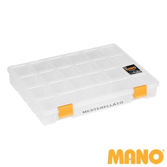 MANO S-ORG-11 rekeszes szortiment (műanyag), 276x203x42 mm