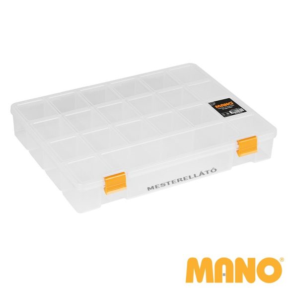 MANO S-ORG-13 rekeszes szortiment (műanyag), 324x247x51 mm