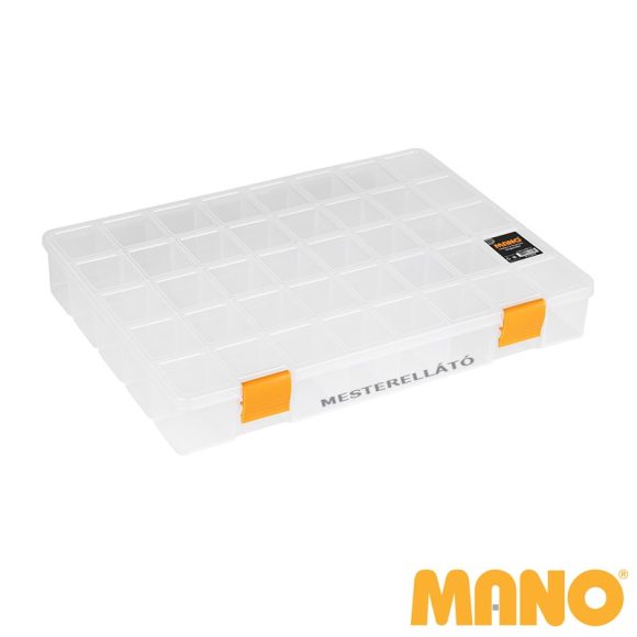 MANO S-ORG-15 rekeszes szortiment (műanyag), 380x285x56 mm