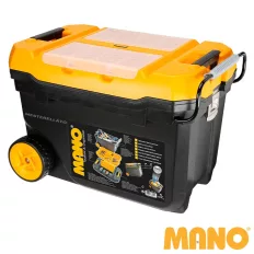   MANO TK-28 szerszámosláda (műanyag), kerekekkel, 595x380x420 mm