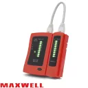 Maxwell 25340 kábeltesztelő műszer (RJ11, RJ12, RJ45)