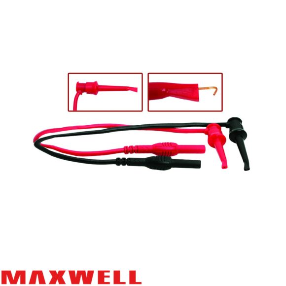 Maxwell 25383 kampós műszerzsinór pár banándugóval - 33 cm