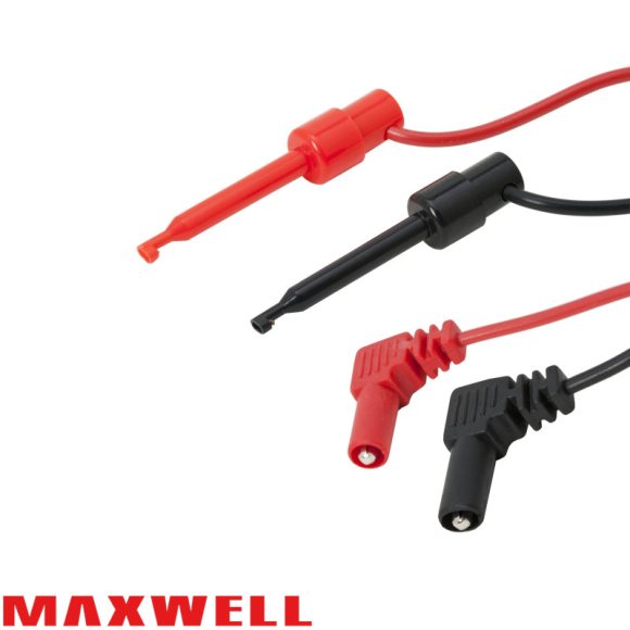 Maxwell 25385 kampós mérőcsatlakozó pár banándugóval - 94 cm