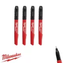 Milwaukee 48223154 INKZALL jelölőfilc készlet, fekete, vékony - 0,6 mm (tartós) (4 darab)