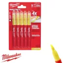 Milwaukee 48223201 INKZALL szövegkiemelő filc szett, 5 db (sárga)