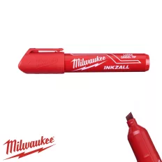   Milwaukee 4932471556 INKZALL L vastag piros jelölőfilc 6,2 mm (tartós)