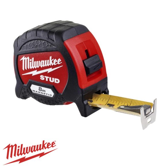 Milwaukee 4932471627 STUD profi mérőszalag 33 mm -  8m (mágneses)