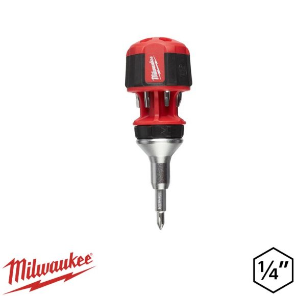 Milwaukee 4932471868 racsnis marokcsavarhúzó 8in1 (1/4"), bitekkel