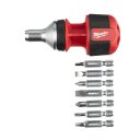 Milwaukee 4932471868 racsnis marokcsavarhúzó 8in1 (1/4"), bitekkel