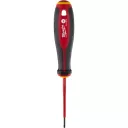 Milwaukee szigetelt lapos csavarhúzó 2,5x75 mm (VDE 1000V, Tri-Lobe markolat)