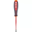 Milwaukee szigetelt lapos csavarhúzó 4x100 mm (VDE 1000V, Tri-Lobe markolat)