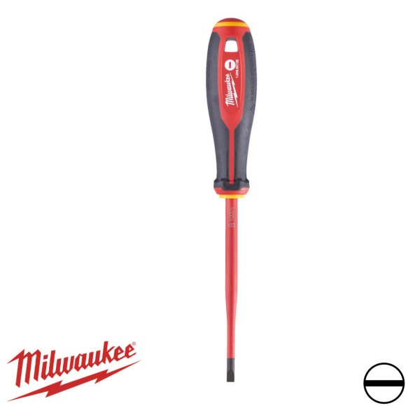 Milwaukee szigetelt lapos csavarhúzó 5,5x125 mm (VDE 1000V, Tri-Lobe markolat)