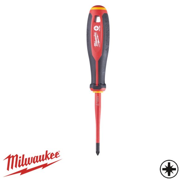 Milwaukee szigetelt csavarhúzó PZ1x80 mm (VDE 1000V, Tri-Lobe markolat)