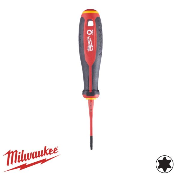 Milwaukee Torx szigetelt csavarhúzó T10x60 mm (VDE 1000V, Tri-Lobe markolat)