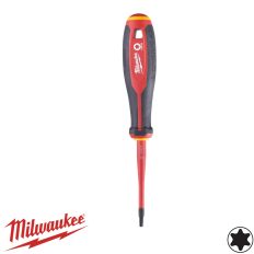   Milwaukee Torx szigetelt csavarhúzó T15x75 mm (VDE 1000V, Tri-Lobe markolat)