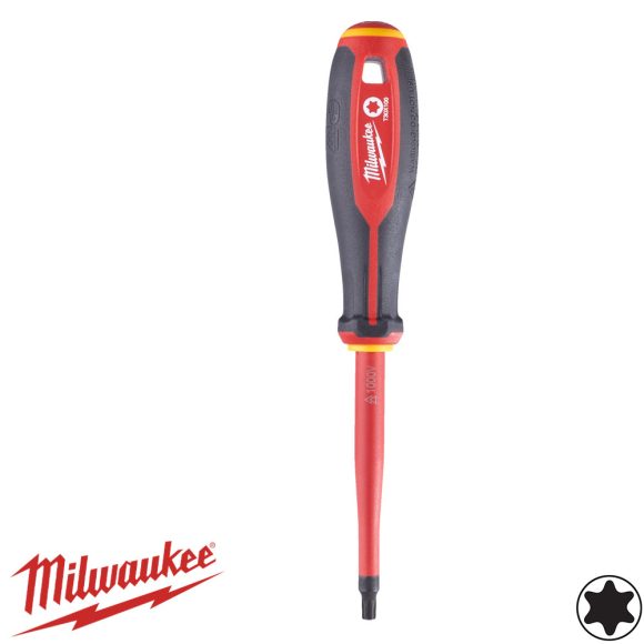 Milwaukee Torx szigetelt csavarhúzó T30x100 mm (VDE 1000V, Tri-Lobe markolat)