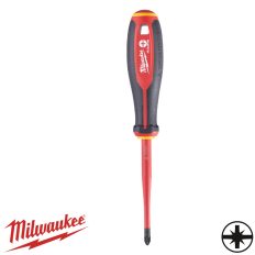   Milwaukee szigetelt csavarhúzó PZ2/SLx100 mm (VDE 1000V, Tri-Lobe markolat)