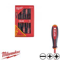   Milwaukee 4932478738 szigetelt csavarhúzó készlet, 7 részes (VDE 1000V, Tri-Lobe markolat, SL, PH, PZ)