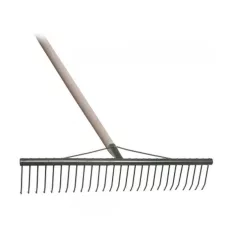   Muta 10137 begyűjtő gereblye (festett acél), fanyéllel, 800 mm (27 fog)