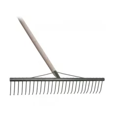   Muta 10147 begyűjtő gereblye (festett acél), fanyéllel, 600 mm (22 fog)