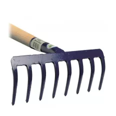 Muta 10220 gereblye (festett fém), fanyéllel (8 fog)