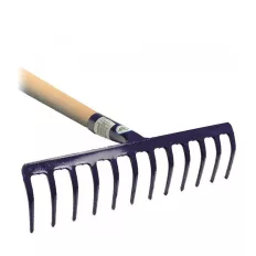 Muta 10224 gereblye (festett fém), fanyéllel (12 fog)