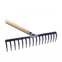 Muta 10228 gereblye (festett fém), fanyéllel (16 fog)