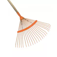   Muta 10288 fém lombseprű, pálcás fogú (íves) (fém), fanyéllel, 22 fog