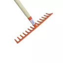 Muta 10396 gereblye (festett fém), fanyéllel (8 fog)