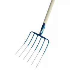   Muta 12786 kovácsolt kukorica villa (acél), 6-ágú, fanyéllel