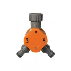   Muta 13355 kétutas csapcsatlakozó (Y-elosztó), állítható, 3/4" (műanyag) (gyorscsatlakozás)