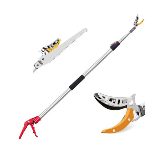 Muta 16752 magassági metszőolló fűrészlappal, teleszkópos nyéllel, 240-400 cm