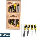 Narex Super 2009 Profi asztalos favéső készlet CrMn, 6-12-20-26 mm (2K nyél, 4 részes)