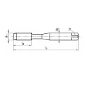 Narex ZD 1500 gépi menetfúró HSS-E, egyeneshornyú - M10 ( B, DIN371, 6H)