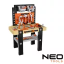 NEO TOOLS GD010 gyermek szerszámkészlet mini munkaasztallal (műanyag) (+3 év)