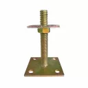 3217485 lefúrható talpas oszloptalp állítható magassággal, M20x150 - 100/70 mm (sárg. horganyzott)