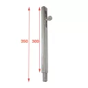 3217718 kaputolózár, hegeszthető - 300x40 mm (horganyzott)