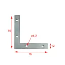 3254277 ablakszegletvas 75x75x12 mm (1,5 mm vtg, horganyzott)