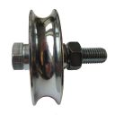 3262807 tolókapu görgő, U profil - 80 mm (horganyzott)