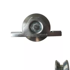   3262817 süllyesztett tolókapu görgő, V profil - 100 mm (horganyzott)