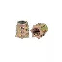 3284304 beüthető bütykös anya M6x10 mm  (sárg. horganyzott)