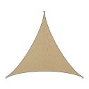 3393400 háromszög napvitorla, homok - 3,6x3,6x3,6 m (180g/m2 HDPE szövet)
