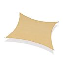 3393403 napvitorla, homok - 5x5 m (180g/m2 HDPE szövet)