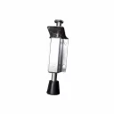 3431810 rugós ajtókitámasztó, inox - 14 cm