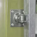 3451047 állítható forgáspont, talpas M18 - 90x90 mm (horganyzott)