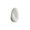 3515110 öntapadós műanyag akasztó, ovális, fehér - 25x42 mm