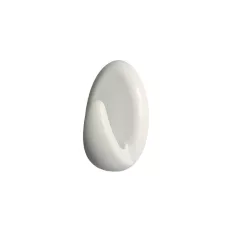   3515110 öntapadós műanyag akasztó, ovális, fehér - 25x42 mm