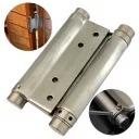 3960203 Lengőajtópánt, inox - 75 mm