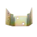 Rogyasztott oszloptalp, lefúrható 120x65 mm (sárgára passzivált)